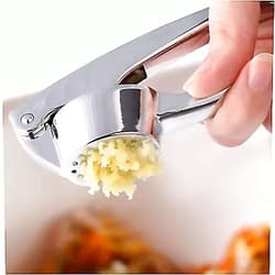 GodSend Premium Garlic Press - Soft Easy-Squeeze Ergonomic Handle, Sturdy Desig...-Garlic crusher-Garlic masher-Stainless garlic press-Garlic press-Garlic crusher stainless -Garlic presser