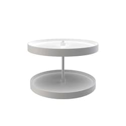 Rev-A-Shelf - LD-2062-24BM-11-1 - 24 in. White Polymer Full Circle Bottom Mount 2-Shelf Lazy Susan Set