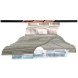 Tosnail 30 Pack Kids Velvet Hangers Children's Clothes Hangers Baby Hangers with Clips - Grey