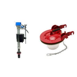 Fluidmaster 5403 Water-Saving Long Life Toilet Flapper for 3-Inch Flush Valves & 400H-002 Performax Universal Toilet Fill Valve High Performance Tank and Bowl Water