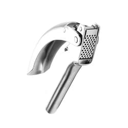 Kuhn Rikon Epicurean Garlic Press, Stainless Steel, 6.5 x 1 x 1.5 inches, Silver