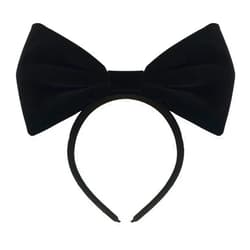 Products4ushop Velvet Bow Headband: H2 (Velvet Black)