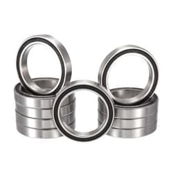 HIPICCO 6701-2RS Deep Groove Ball Bearings, ID 12mm x OD 15mm x Width 4mm Double Rubber Sealed Ball Z2 Lever Bearing Pre-Lubricated Chrome Steel Z2 Lever 10pcs