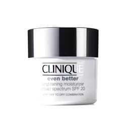 Clinique Even Better Brightening Daily Oil Free Moisturizer SPF 20 For Very Dry to Dry Combination Skin Types | Hydrating + Dark Spot Reducing