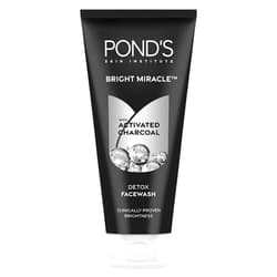 POND'S Pure Detox Face Wash 200 g, Daily Exfoliating & Brightening Cleanser, Deep Cleans Oily Skin - With Activated Charcoal for Fresh, Glowing Skin