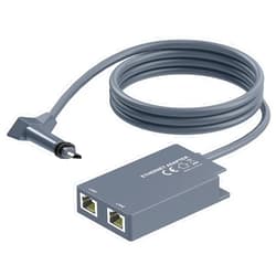 Ablian for Starlink Ethernet Adapter for Starlink Gen2 Wired External Network,Dual Ports Starlink Gen2 Ethernet Adapter Up to 1 Gbps High-Speed Ntworking