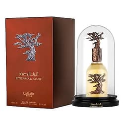 Lattafa Perfumes Eternal Oud for Women Eau de Parfum Spray, 3.4 Ounce Amber Wood