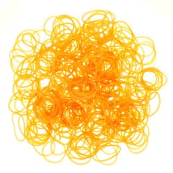 KALIONE 30mm/1.18 Inch Rubber Bands, 200 Pcs Small Rubber Bands Yellow Elastic Rubber Band Small Rubber Bands For Crafts Elastic Stretchy Bands Mini Rubber Bands For Office Supplies School Home