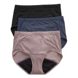 Hanes Women's Comfort, Period. Light Leaks Period Underwear, Light Protection Bikini, Boyshort or Brief, 3-Pack