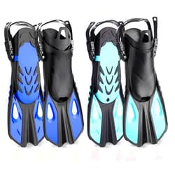Shappy of Snorkel Fins Swim Fins Travel Size Short Adjustable Buckles Open Heel Swim Flippers for Snorkeling Diving Swimming Adult Men Womens