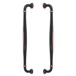 Emtek Blythe Appliance Pull Available as Single, Concealed Surface (CS), or Back to Back (BTB) in 2 Sizes and 6 Finishes - BTB86911US10B - (Center to Center 18
