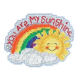 Mill Hill My Sunshine Beaded Counted Cross Stitch Ornament Kit Mill Hill 2021 Spring Bouquet MH182114