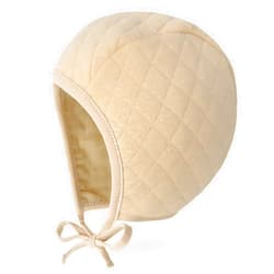 JELLYTREE Baby Hat Bonnet Quilted Pilot Cap Warm Muslin Lined Cotton Toddler Boys Girls Fashion Infant Beanie, 6m 12m 18m