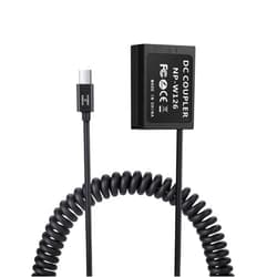 FOMITO USB Type-C PD Trigger to NP-W126 Dummy Battery Power Adapter Cable for Fujifilm Fuji XT2 XT3 XT20 XH1 XT20 X100F XA3 XA5 XA2 XA10 xe3 XT100 XT10 XPRO2
