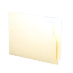 Smead End Tab File Jacket with Antimicrobial Product Protection, Reinforced Straight-Cut Tab, Flat-No Expansion, Letter Size, Manila, 100 per Box (75715)