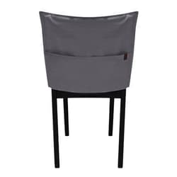 Muka Concise Style Living Room Chair Cover, Home Chair Pocket, Chair Back Organizer-Dark Grey-S