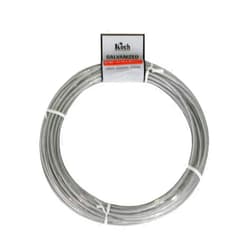 Koch Industries Koch A41104 7 x 7 Pre-cut Vinyl Coated Galvanized Wire Rope Cable 3/32-3/16-Inches by 50-Feet, Coil, Clear