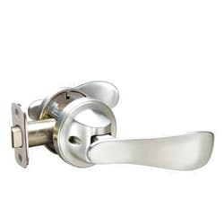 Yale P5101N01 Navis Paddle Passage Lever (Push/Pull to Open), Hands-Free Opening – Push with Your Hip, Satin Nickel