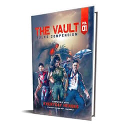 Evil Genius Games Everyday Heroes: The Vault: Rules Compendium Vol 1 - Cinematic Adventures Rules, Hardcover RPG Book, Expanded Rules & Options, Roleplaying