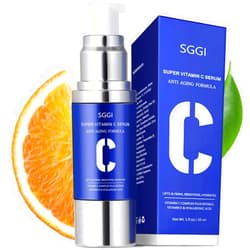 CUTEBEY Super Vitamin C Face Serum: SGGI Facial Serum for Women Over 40 with Hyaluronic Acid - Hydrating Lifting Smooth Skin 1 fl oz