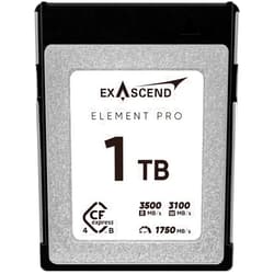 Exascend Element Pro CFexpress 4.0 Type B Card 2 TB / 1 TB / 512 GB, Max. Read 3500 MB/s, Ideal for Express Transfer of Large Photo and Video Files (512, GB)