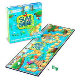Learning Resources Sum Swamp Game Addition & Subtraction Board Game - Educational Homeschool, Elementary Math Classroom Must Haves, Kindergarten, Gifts for Kids, Numbers for Boys and Girls