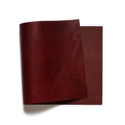 Buckleguy.com Wickett & Craig 'Milled' Traditional Harness Leather Panels, Burgundy