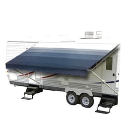 ShadePro - RV Awning Fabric Replacement - Heavy Duty Weatherproof Vinyl - Universal Outdoor Canopy for Camper, Trailer, and Motorhome Awnings - Pacific Blue - 16' (Fabric 15' 2