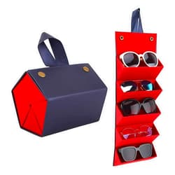MoKo Sunglasses Organizer, Travel Glasses Case Storage Portable Sunglasses Storage Case for Women Men