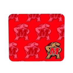 Centon OTM Essentials University of Maryland Standard Fabric Mouse Pad, Desk Accessories, Standard Fabric Gaming Mouse Pad, Mascot Repeat V1