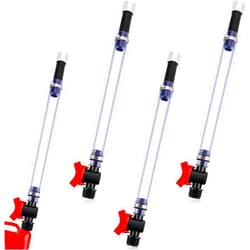 Tallew 4 Pieces Racing Fuel Jug Hose Clear Racing Fuel Filler Hose Racing Fuel Jug with Ball Valve Shut Hose Kit for Racing Fuel Jugs Auto Fuel Filler Hose Racing Fuel Container Gas Can Fuel Tank