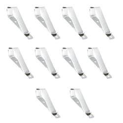 ECUDIS Garage Door Remote Visor Clip, Remote Visor Clips Replacement for Garage Door Remote Openers (Silver, Pack of 10)