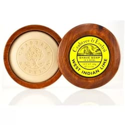Crabtree & Evelyn Shave Soap in a Wooden Bowl, 3.5 oz West Indian Lime