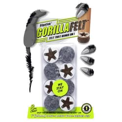 Slipstick GorillaFelt CB257 Chair Leg Floor Protectors/Felt Glides (Set of 8) Tap On Felt Furniture Pads Guaranteed to Stay On, 1 Inch Round Sliders