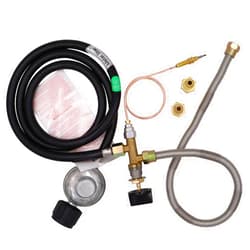 METER STAR Propane Fire Pit/Fireplace Parts Gas Control Valve System Regulator Valve with Hose
