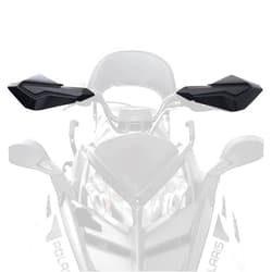 A & UTV PRO Snowmobile Hand Guards with Mounting Brackets, Handguards Protector Wind Air Deflector with Straight Bar Mount for Polaris Snowmobile Accessories, Replace OEM#2879193, 2880939, Black, 2PCS