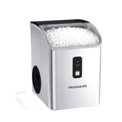Frigidaire Countertop Crunchy Chewable Nugget Ice Maker, Compact, 33lbs per Day, Metallic Finish