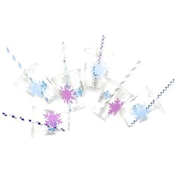 Stesha Party Snowflake Princess Birthday Baby Shower Disposable Cups (12 Set)
