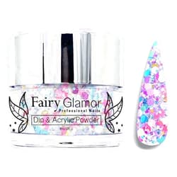 FAIRY GLAMOR White Glitter Dip & Acrylic Nail Powder - Paparazzi - 1 oz