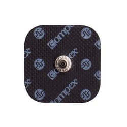 Compex Easy Snap Electrodes 2in x 2in for Edge, Performance, Sport Elite Muscle Stimulators - 1 Pack (4 Electrodes) – Blue, 4 Count (Pack of 1)