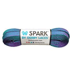 Derby Laces Spark Purple and Teal Stripe Shoelace