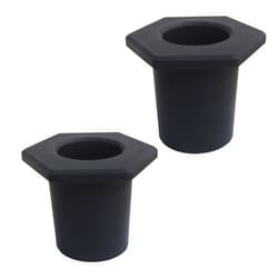 Wilybeol Umbrella Cone Wedge 2 Pcs, Durable and Flexible Silicone Patio Table Umbrella Hole Ring Plugs for 2”-2.5” Holes, Black Umbrella Hole Inserts for Gardens, Bar, Balconies