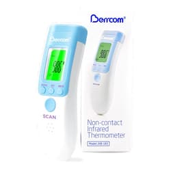 Berrcom Forehead Thermometer for Adults and Kids, Non-Contact Infrared Digital Thermometers for Fever, Room, and Object, Touchless Temperature Gun with Fever Alert