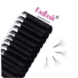 FADLASH Easy Fan Volume Lash Extension Supplies Rapid Blooming C/D Curl 15-20mm Volume Fans 0.05mm Easy Fan 4D 5D 6D 10D 20D Lash Extensions (0.05-C, 15-20mm Mix) 0.05-C 15-20 mm
