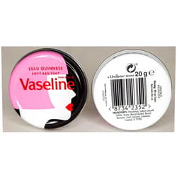 LIMITED EDITION LIP THERAPY VASELINE LIP THERAPY LIMITED EDITION LULU GUINNESS 20GM (VASELINE LIMITED EDITION LIP THERAPY LULU GUINNESS, 6X20GM)