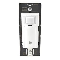 Leviton Humidity Sensor Switch for Bathroom Exhaust Fan, automate Ventilation, air Circulation, Moisture Control, ¼ HP, Single Pole, DHS05-1LW, White