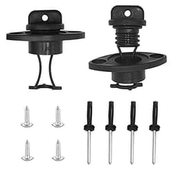 CLIO Kayak Drain Plug Kit Boat Scupper Plugs Thread Bung for Kayak Canoe Boat with Screws Hardware