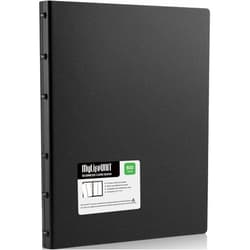 MyLifeUNIT Business Card Book, Name Card Holder Book with 600 Business Cards Capacity, Credit Card Book File Storage (Black)