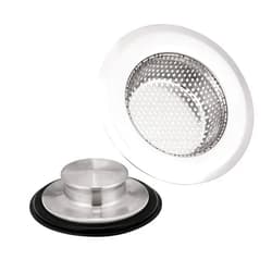 CISHNOU Sink Stopper X 1, Sink Strainer X 1, CISHNOU Stainless Steel Anti-Clogging Kitchen Sink Stoppers Sink Drain Strainers Set