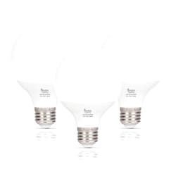 Simba Lighting LED Vanity Globe G25 (G80) Light Bulb for Bathroom, Makeup Mirror | Decorative White Frosted Cover, 8W, 60W Equivalent, 120V, Standard E26 Medium Base, Daylight 5000K, Pack of 3